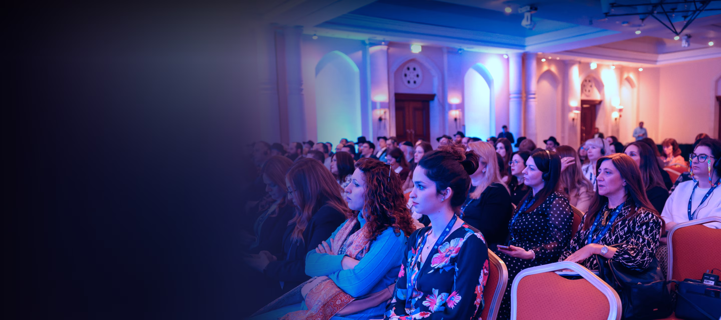 Platea alla cerimonia di gala della Fondazione Yael